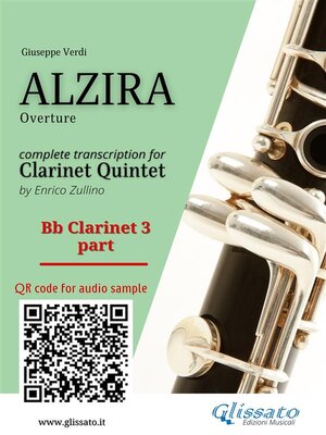 cover image of Bb Clarinet 3 part of "Alzira" for Clarinet Quintet